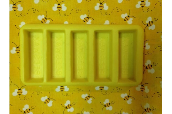 Silicone Beeswax Block Mold honeybee tray mould Food Grade Homemade 8 ozs